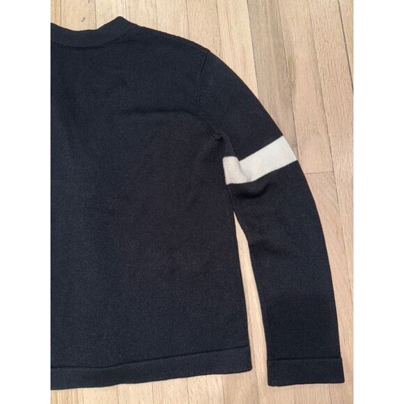 Chanel 20K Black Cashmere White Gold CC Logo Long Sleeve Cardigan Sweater 38 - Picture 15 of 16